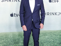 Jason Segel arrives at the World Premiere Of Apple TV+ Series' 'Shrinking' Season 2 held at the Pacific Design Center on October 8, 2024 in...