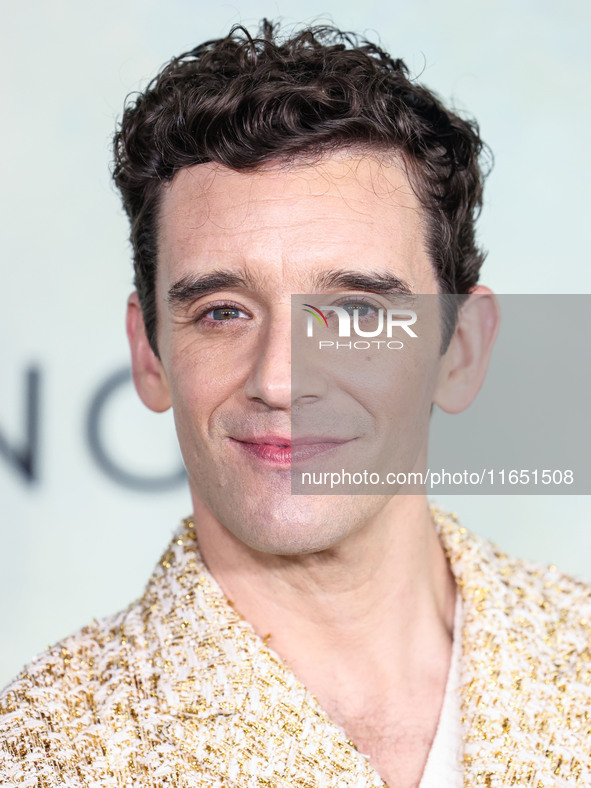 Michael Urie arrives at the World Premiere Of Apple TV+ Series' 'Shrinking' Season 2 held at the Pacific Design Center on October 8, 2024 in...