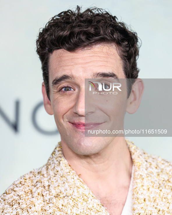 Michael Urie arrives at the World Premiere Of Apple TV+ Series' 'Shrinking' Season 2 held at the Pacific Design Center on October 8, 2024 in...