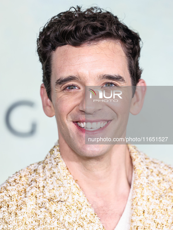 Michael Urie arrives at the World Premiere Of Apple TV+ Series' 'Shrinking' Season 2 held at the Pacific Design Center on October 8, 2024 in...