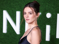 Charlotte Lawrence arrives at the World Premiere Of Apple TV+ Series' 'Shrinking' Season 2 held at the Pacific Design Center on October 8, 2...