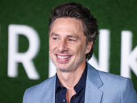 Zach Braff arrives at the World Premiere Of Apple TV+ Series' 'Shrinking' Season 2 held at the Pacific Design Center on October 8, 2024 in W...