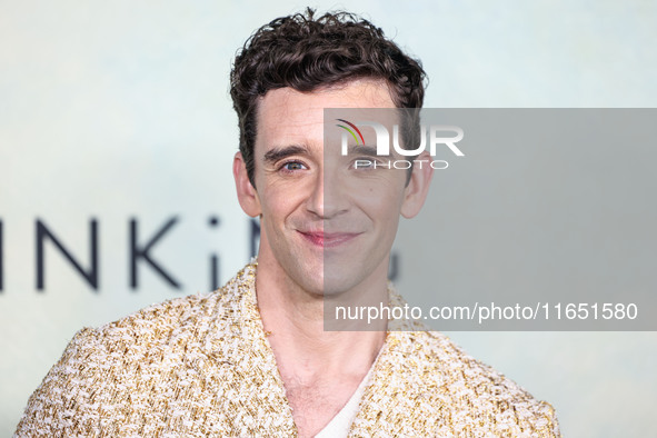 Michael Urie arrives at the World Premiere Of Apple TV+ Series' 'Shrinking' Season 2 held at the Pacific Design Center on October 8, 2024 in...