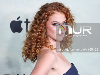 Rachel Stubington arrives at the World Premiere Of Apple TV+ Series' 'Shrinking' Season 2 held at the Pacific Design Center on October 8, 20...