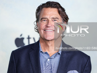 Ted McGinley arrives at the World Premiere Of Apple TV+ Series' 'Shrinking' Season 2 held at the Pacific Design Center on October 8, 2024 in...