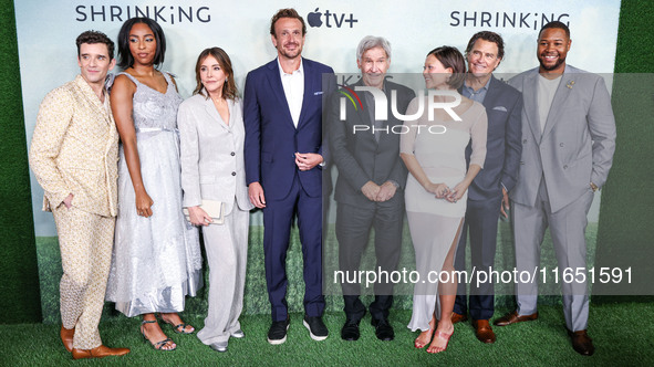 Michael Urie, Jessica Williams, Christa Miller, Harrison Ford, Jason Segel, Lukita Maxwell, Ted McGinleya and Luke Tennie arrive at the Worl...