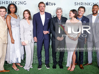 Michael Urie, Jessica Williams, Christa Miller, Harrison Ford, Jason Segel, Lukita Maxwell, Ted McGinleya and Luke Tennie arrive at the Worl...