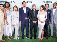 Michael Urie, Jessica Williams, Christa Miller, Harrison Ford, Jason Segel, Lukita Maxwell, Ted McGinleya and Luke Tennie arrive at the Worl...