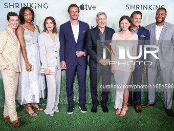 Michael Urie, Jessica Williams, Christa Miller, Harrison Ford, Jason Segel, Lukita Maxwell, Ted McGinleya and Luke Tennie arrive at the Worl...