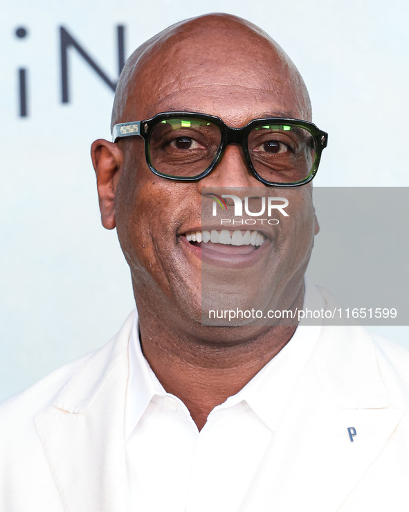 Randall Winston arrives at the World Premiere Of Apple TV+ Series' 'Shrinking' Season 2 held at the Pacific Design Center on October 8, 2024...