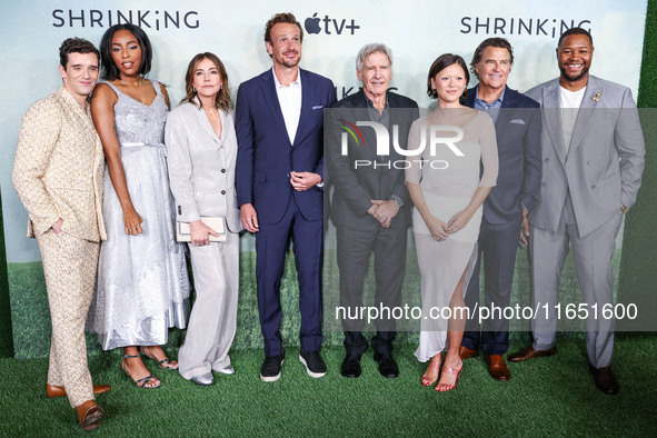 Michael Urie, Jessica Williams, Christa Miller, Harrison Ford, Jason Segel, Lukita Maxwell, Ted McGinleya and Luke Tennie arrive at the Worl...