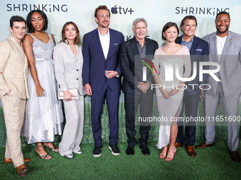 Michael Urie, Jessica Williams, Christa Miller, Harrison Ford, Jason Segel, Lukita Maxwell, Ted McGinleya and Luke Tennie arrive at the Worl...