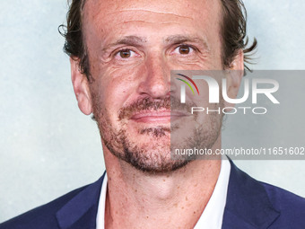 Jason Segel arrives at the World Premiere Of Apple TV+ Series' 'Shrinking' Season 2 held at the Pacific Design Center on October 8, 2024 in...