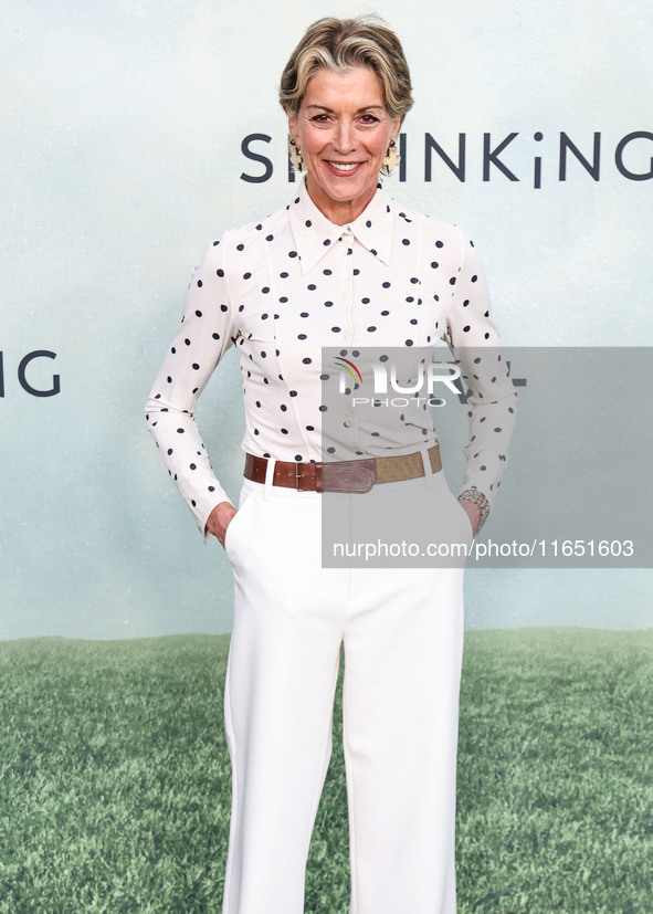 Wendie Malick arrives at the World Premiere Of Apple TV+ Series' 'Shrinking' Season 2 held at the Pacific Design Center on October 8, 2024 i...