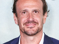 Jason Segel arrives at the World Premiere Of Apple TV+ Series' 'Shrinking' Season 2 held at the Pacific Design Center on October 8, 2024 in...