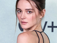 Charlotte Lawrence arrives at the World Premiere Of Apple TV+ Series' 'Shrinking' Season 2 held at the Pacific Design Center on October 8, 2...