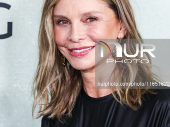 Calista Flockhart arrives at the World Premiere Of Apple TV+ Series' 'Shrinking' Season 2 held at the Pacific Design Center on October 8, 20...