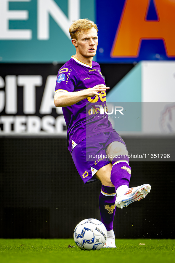 Go Ahead Eagles player Julius Dirksen participates in the friendly match between RKC and Go Ahead Eagles at the Mandemakers Stadium for the...