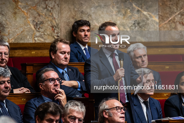 Christophe Naegelen, MP for the LIOT - Liberty, Independents, Overseas and Territories group, is in Parliament on the day of the no-confiden...