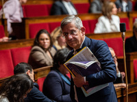 Carles De Courson, MP for the LIOT - Liberty, Independents, Overseas and Territories group, is in Parliament on the day of the no-confidence...