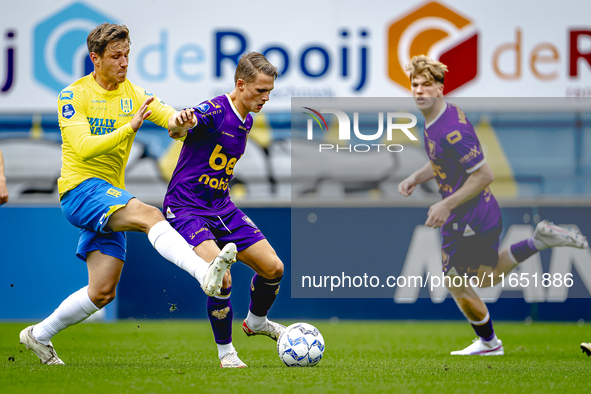 RKC player Luuk Wouters and Go Ahead Eagles player Mithis Suray participate in the friendly match between RKC and Go Ahead Eagles at the Man...