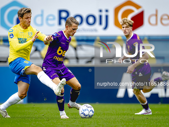 RKC player Luuk Wouters and Go Ahead Eagles player Mithis Suray participate in the friendly match between RKC and Go Ahead Eagles at the Man...