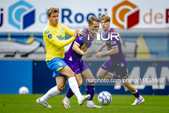 RKC player Luuk Wouters and Go Ahead Eagles player Mithis Suray participate in the friendly match between RKC and Go Ahead Eagles at the Man...