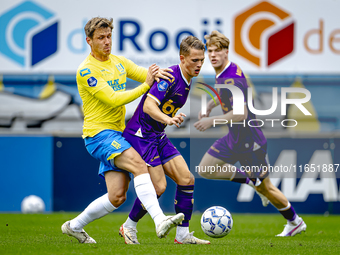 RKC player Luuk Wouters and Go Ahead Eagles player Mithis Suray participate in the friendly match between RKC and Go Ahead Eagles at the Man...