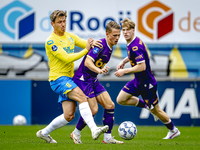 RKC player Luuk Wouters and Go Ahead Eagles player Mithis Suray participate in the friendly match between RKC and Go Ahead Eagles at the Man...