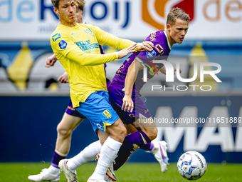 RKC player Luuk Wouters and Go Ahead Eagles player Mithis Suray participate in the friendly match between RKC and Go Ahead Eagles at the Man...