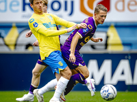 RKC player Luuk Wouters and Go Ahead Eagles player Mithis Suray participate in the friendly match between RKC and Go Ahead Eagles at the Man...