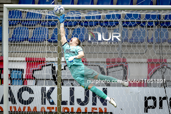 RKC goalkeeper Yanick van Osch participates in the friendly match between RKC and Go Ahead Eagles at the Mandemakers Stadium for the Dutch E...