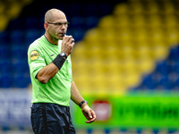 The referee officiates during the friendly match between RKC and Go Ahead Eagles at the Mandemakers Stadium for the Dutch Eredivisie season...