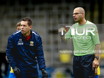 The referee officiates during the friendly match between RKC and Go Ahead Eagles at the Mandemakers Stadium for the Dutch Eredivisie season...