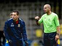 The referee officiates during the friendly match between RKC and Go Ahead Eagles at the Mandemakers Stadium for the Dutch Eredivisie season...