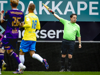 The assistant referee officiates during the friendly match between RKC and Go Ahead Eagles at the Mandemakers Stadium for the Dutch Eredivis...