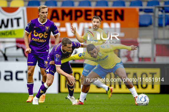 Go Ahead Eagles player Mithis Suray and RKC player Mohamed Ihattaren participate in the friendly match between RKC and Go Ahead Eagles at th...