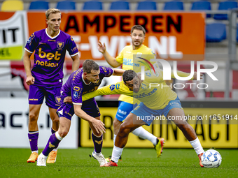 Go Ahead Eagles player Mithis Suray and RKC player Mohamed Ihattaren participate in the friendly match between RKC and Go Ahead Eagles at th...