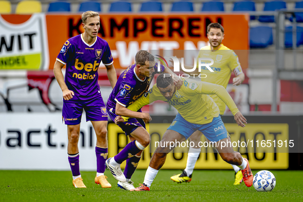 Go Ahead Eagles player Mithis Suray and RKC player Mohamed Ihattaren participate in the friendly match between RKC and Go Ahead Eagles at th...