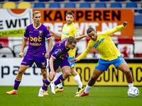 Go Ahead Eagles player Mithis Suray and RKC player Mohamed Ihattaren participate in the friendly match between RKC and Go Ahead Eagles at th...