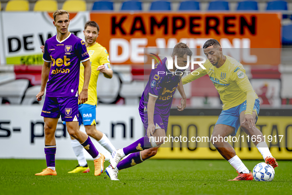 Go Ahead Eagles player Mithis Suray and RKC player Mohamed Ihattaren participate in the friendly match between RKC and Go Ahead Eagles at th...