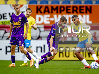 Go Ahead Eagles player Mithis Suray and RKC player Mohamed Ihattaren participate in the friendly match between RKC and Go Ahead Eagles at th...