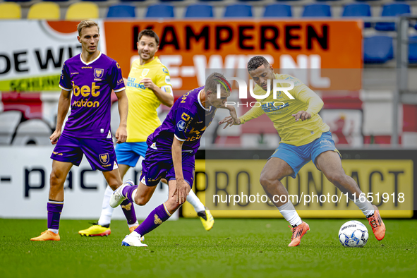 Go Ahead Eagles player Mithis Suray and RKC player Mohamed Ihattaren participate in the friendly match between RKC and Go Ahead Eagles at th...