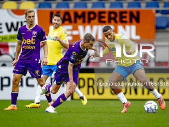 Go Ahead Eagles player Mithis Suray and RKC player Mohamed Ihattaren participate in the friendly match between RKC and Go Ahead Eagles at th...