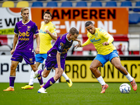 Go Ahead Eagles player Mithis Suray and RKC player Mohamed Ihattaren participate in the friendly match between RKC and Go Ahead Eagles at th...