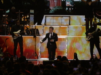 Singer Luis Miguel performs on stage during the Luis Miguel 2024 Tour at Arena CDMX in Mexico City, Mexico, on October 8, 2024. (