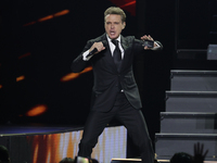 Singer Luis Miguel performs on stage during the Luis Miguel 2024 Tour at Arena CDMX in Mexico City, Mexico, on October 8, 2024. (