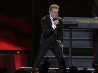 Singer Luis Miguel performs on stage during the Luis Miguel 2024 Tour at Arena CDMX in Mexico City, Mexico, on October 8, 2024. (