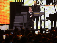 Singer Luis Miguel performs on stage during the Luis Miguel 2024 Tour at Arena CDMX in Mexico City, Mexico, on October 8, 2024. (