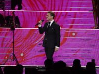 Singer Luis Miguel performs on stage during the Luis Miguel 2024 Tour at Arena CDMX in Mexico City, Mexico, on October 8, 2024. (